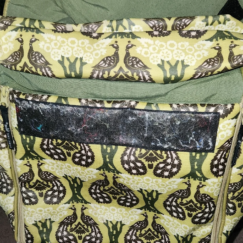 Petunia Pickle Bottom Yellow and Brown Baby Bag